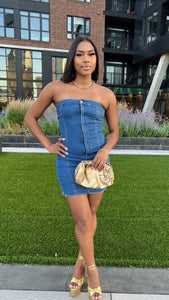 Denim Tube Dress